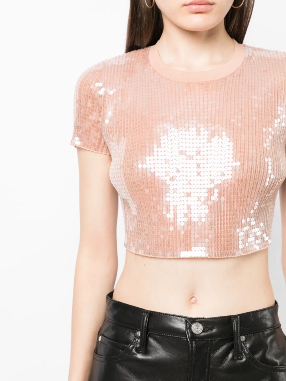 Alexander wang Crop Top in Blush Pink